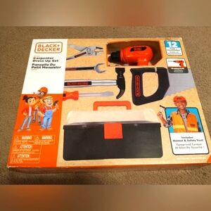 Black & Decker Kids Carpenter Dress Up Set - Orange and Black